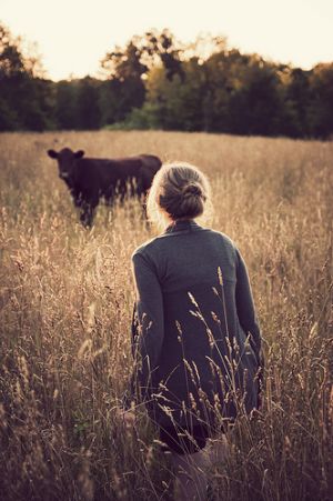 Gold images - girl_and_the_cow.jpeg